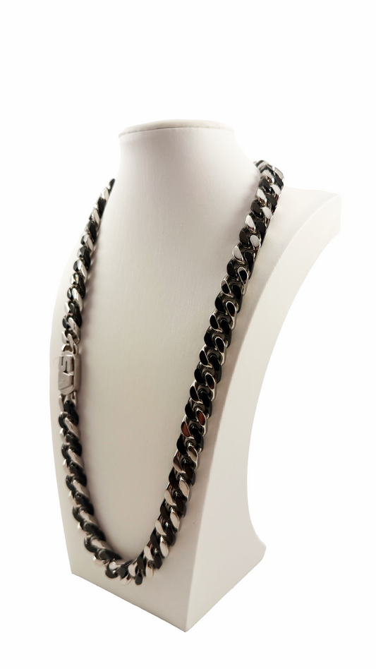 CONTRA CHAIN - BLACK & SILVER