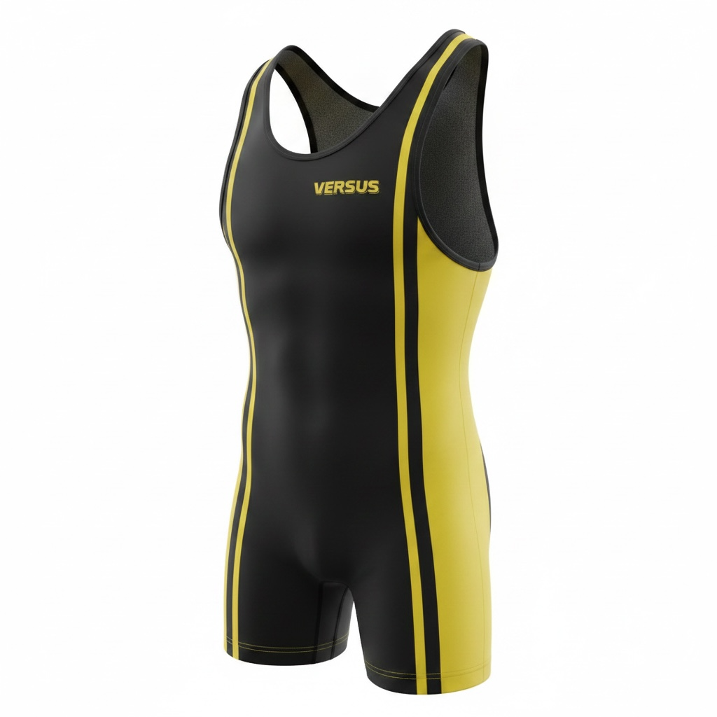 The Suplex Singlet - Black/Gold